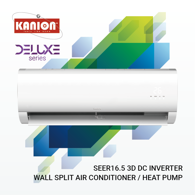 Kanion Co SEER16.5 3D DC Inverter Wall Split Air Conditioner / Heat Pump